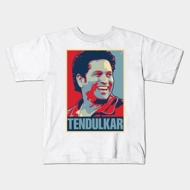 Tendulkar Kids T-Shirt by DAFTFISH
